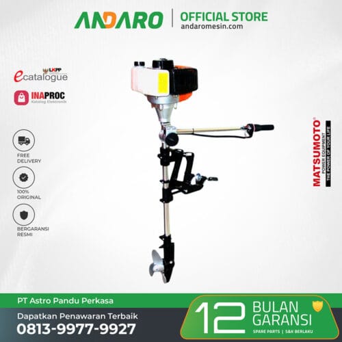 Mesin Tempel Perahu Outboard MOB-830G | 2 Tak 3HP