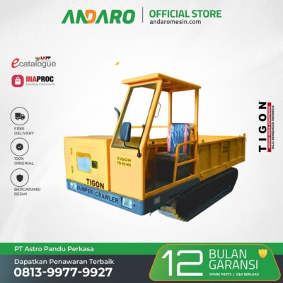 Mini Dumper Crawler TD-50 HD | Mesin Angkut Hidrolik 5 Ton