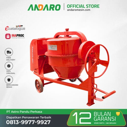 Molen Mixer Untuk Cor Semen Beton Hercules HCO-2D 50KG