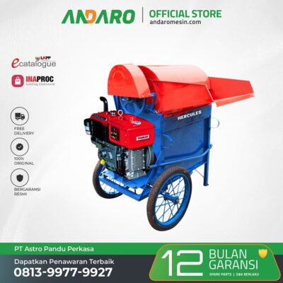 Molen Perontok Padi Hercules | Power Thresher 800 Kg:Jam