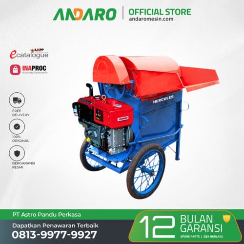Molen Perontok Padi Hercules | Power Thresher 800 Kg:Jam