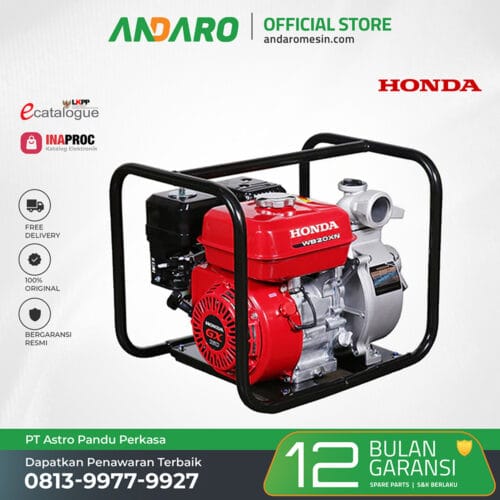 Pompa Air Irigasi Honda WB 20 XN | Water Pump 2 Inch Bensin