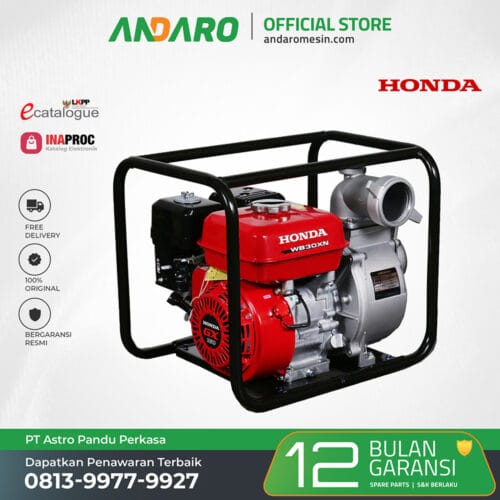 Pompa Air Irigasi Honda WB 30 XN | Water Pump 3 Inch Bensin