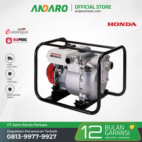 Pompa Lumpur Honda WT 20 XK3 | Trash Pump 2 Inch Bensin