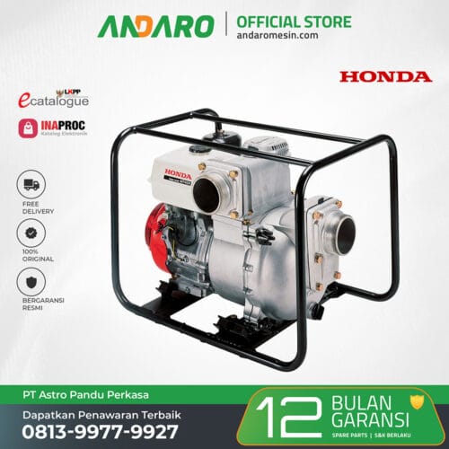 Pompa Lumpur Honda WT 40 XK3 | Trash Pump 4 Inch Bensin