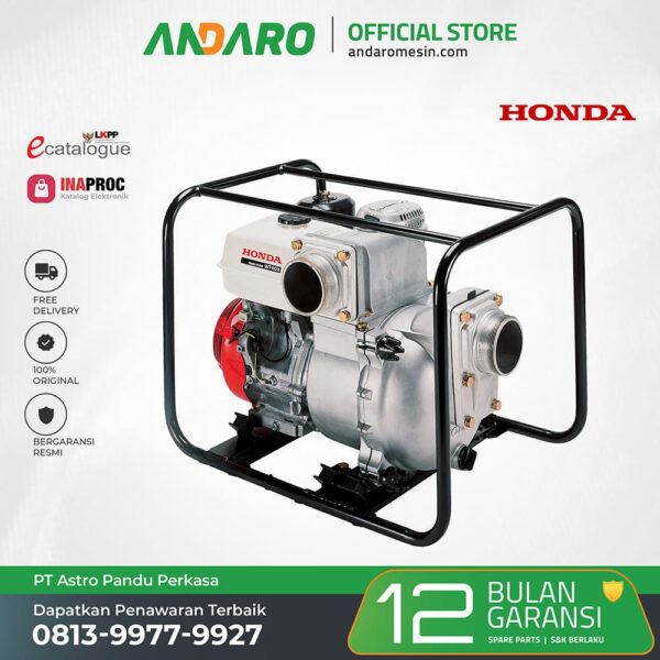 Pompa Lumpur Honda WT 40 XK3 | Trash Pump 4 Inch Bensin