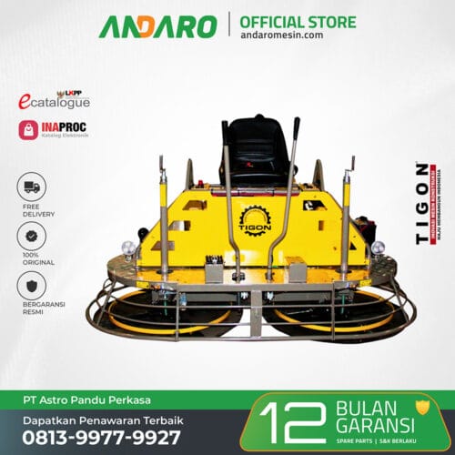Power Trowel Ride-On | Mesin Perata dan Penghalus Lantai Beton