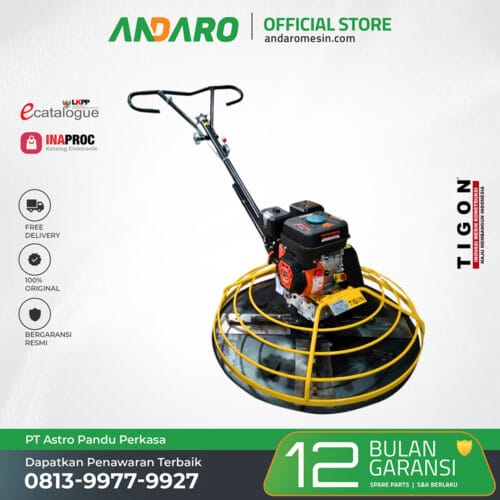 Power Trowel TG-CT100 | Mesin Perata dan Penghalus Lantai Beton