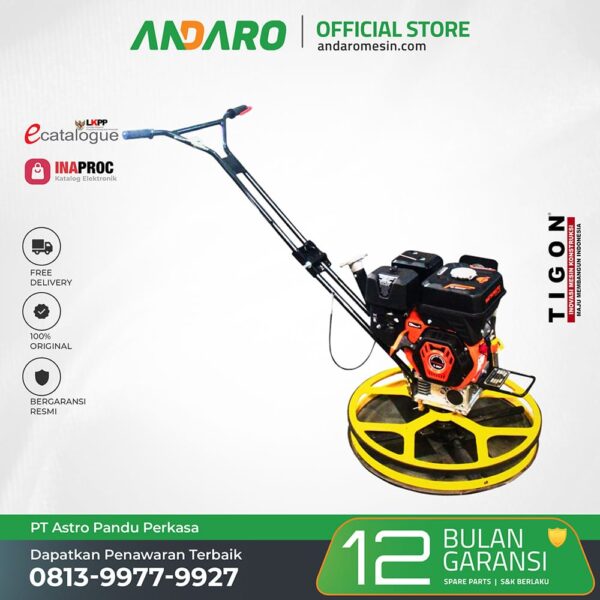 Power Trowel TG-CT60 | Mesin Perata dan Penghalus Lantai Beton