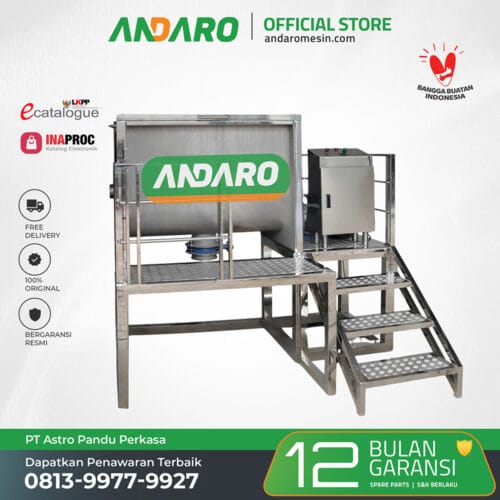 Ribbon Mixer With Stage ARM-300ST | 300 Kg/Proses