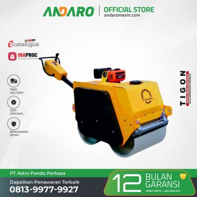 Roller Compactor TG-VR600C | Mesin Pemadat & Perata Jalan