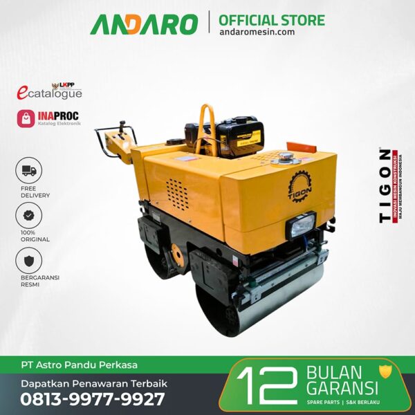Roller Compactor TG-VR800HD | Mesin Pemadat & Perata Jalan