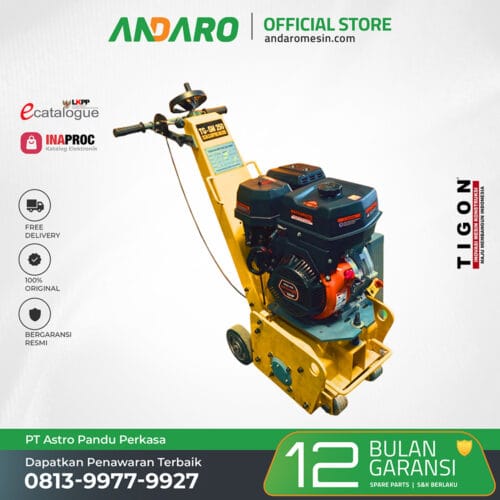 Scarifying Machine TG-SM250 | Mesin Penggaruk Aspal atau Beton