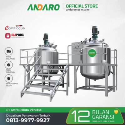Vacuum Emulsifying Mixer 200-5.000 Liter