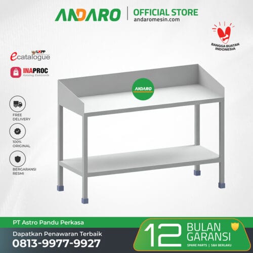 Working Table Stainless Meja Pemrosesan