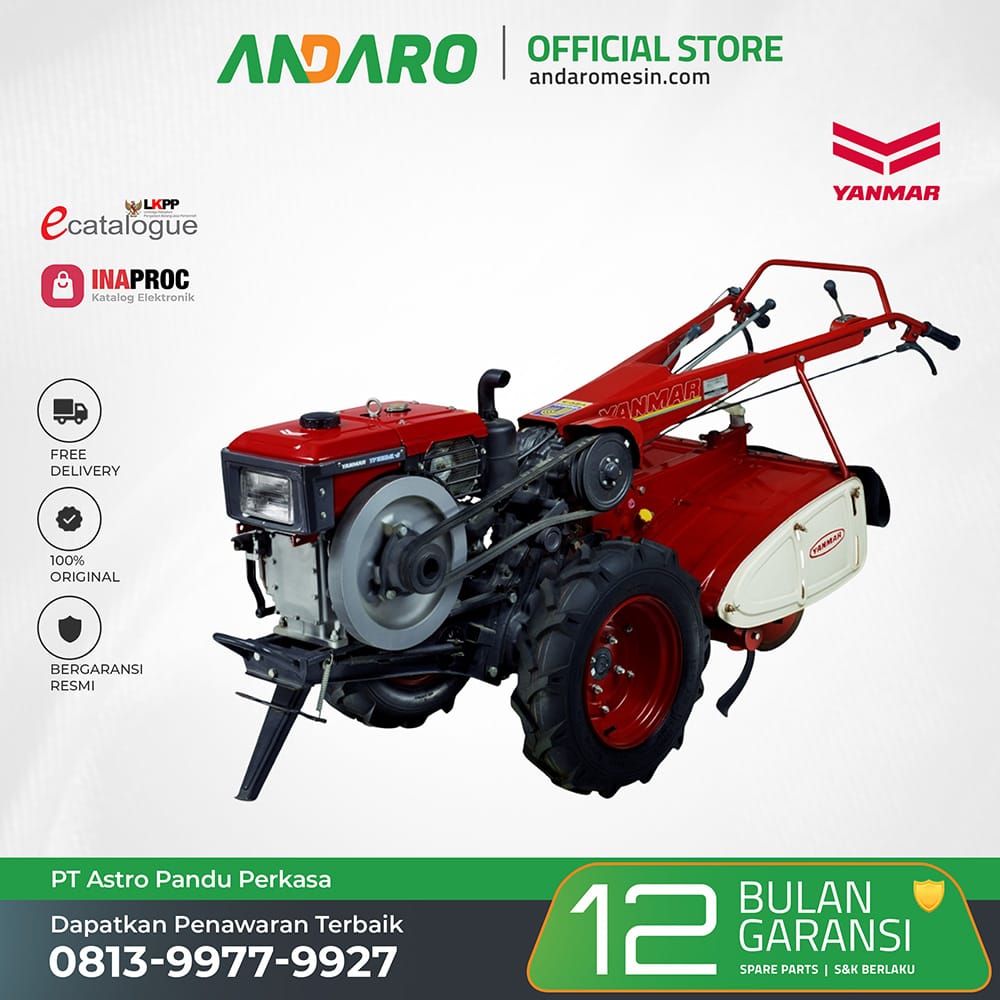 YANMAR Traktor Tangan Rotary YZC-L | Hand Tractor Bajak Sawah