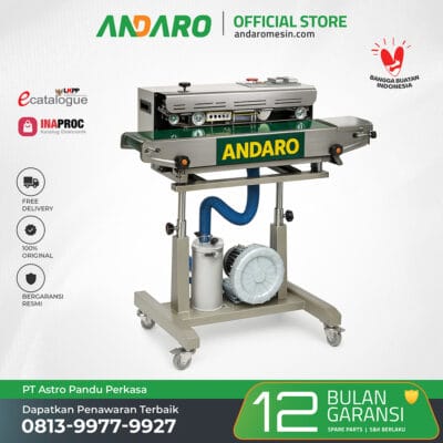 Continuous Sealer Gas Filling DBF-1000 | Sealer Kemasan Bantal Gelembung