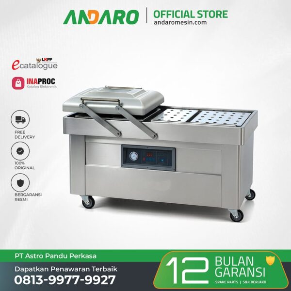 Double Chamber Vacuum Machine | Mesin Kemas Vakum 2 Ruang