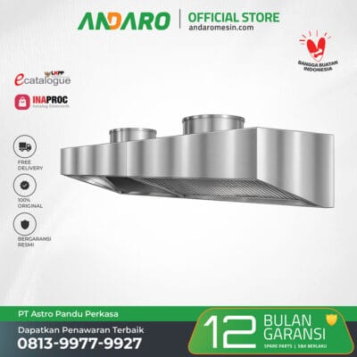 Exhaust Hood Wall Type | Ventilasi & Penghisap Asap Dapur Untuk Program MBG