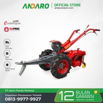Hand Traktor Ditcher HTD-16K | Mesin Traktor Pembuat Saluran Air Irigasi
