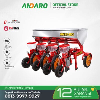 Implemen Traktor Alat Tanam Jagung & Biji-Bijian 4 Baris