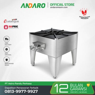 Kompor Gas Stock Pot Stainless Steel | Untuk Program MBG, Catering dan Restoran
