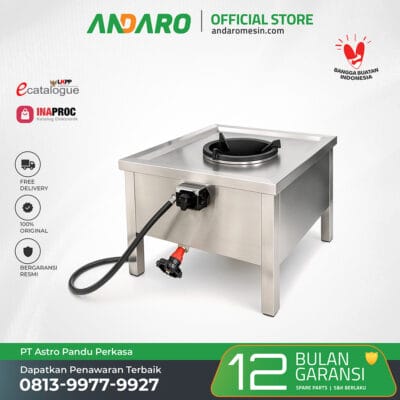 Kompor High Pressure 1 Tungku | Set Perlengkapan Dapur Program MBG