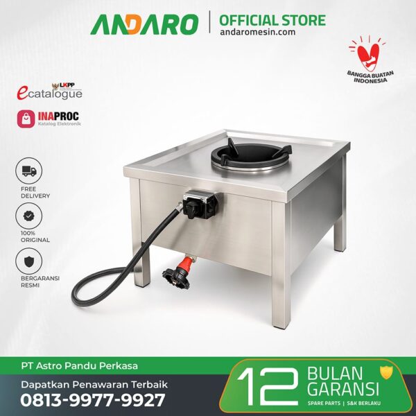 Kompor High Pressure 1 Tungku | Set Perlengkapan Dapur Program MBG