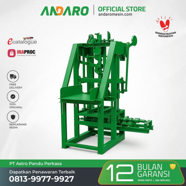 Mesin Batako Paving Block Sistem Getar Kaki 6
