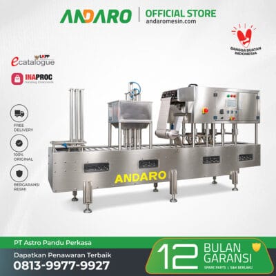 Mesin Cup Sealer AMDK 8 Head MCS-4X2