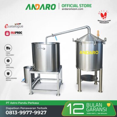 Mesin Destilasi Minyak Nilam Atsiri Andaro