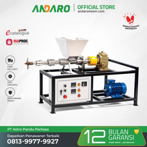 Mesin Ekstrusi Extruder Plastik ANDARO