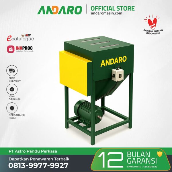 Mesin Fiber Shredder Pencacah Serat Alam Andaro