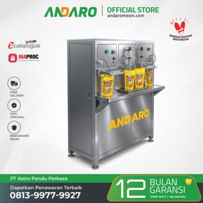 Mesin Filling & Sealing Standing Pouch 1 Liter