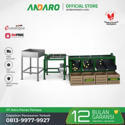 Mesin Grading Ukuran Buah Apel Andaro