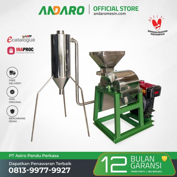 Mesin Hammer Mill Cyclon Stainless Steel