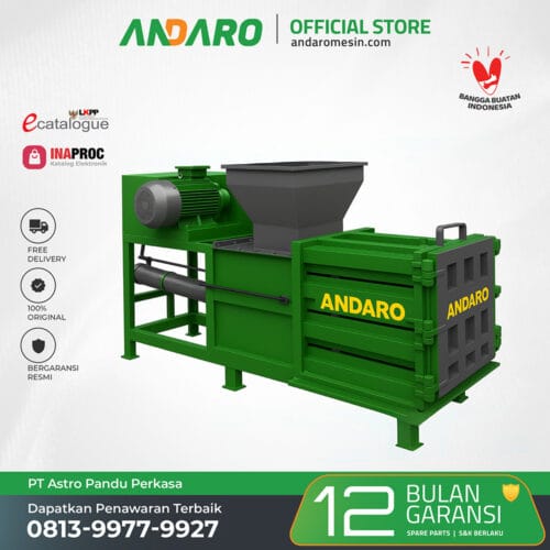 Mesin Horizontal Waste Compactor AHWC-2700