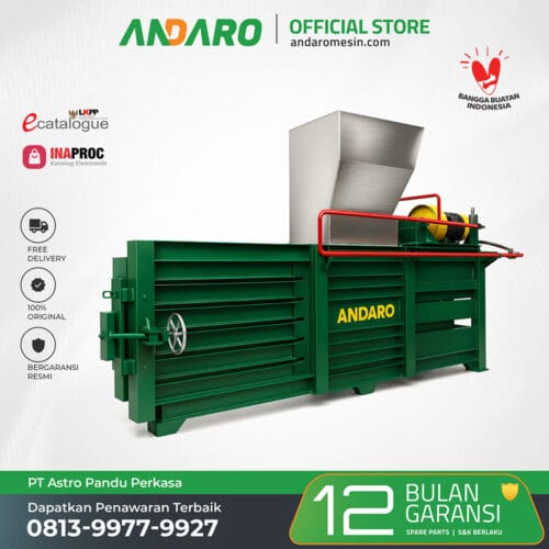 Mesin Horizontal Waste Compactor AHWC-5700