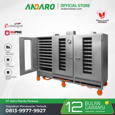 Mesin Oven Pengering Kapasitas 60 Rak