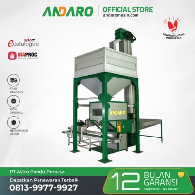 Mesin Packing Beras & Tepung 5-25 kg | Pengemas Karung & Sak Otomatis