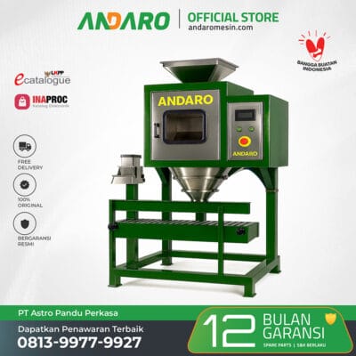 Mesin Packing Beras dan Jagung | Pengemas Bagger Granular 25-50 Kg