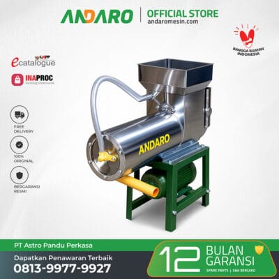 Mesin Parut & Peras Pati Singkong Kombinasi