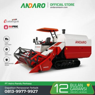 Mesin Pemanen Padi MPP-73HP | Combine Harvester 73 HP
