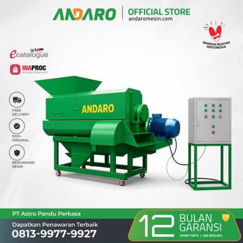 Mesin Pemilah Sampah Screw Conveyor
