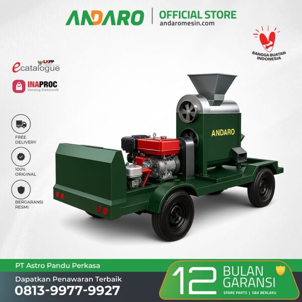 Mesin Pemipil Jagung Klobot Dengan Mobil