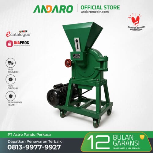Mesin Penepung Disk Mill ANDARO ATDM-50K | 50 Kg:Jam