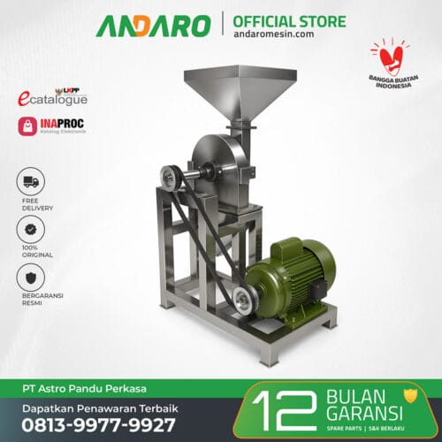 Mesin Penepung Disk Mill Stainless Steel