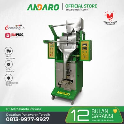 Mesin Pengemas Packing Sachet Sistem Weigher 2 Head