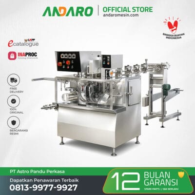 Mesin Pengemas Tissue Basah Sachet Alumunium Foil