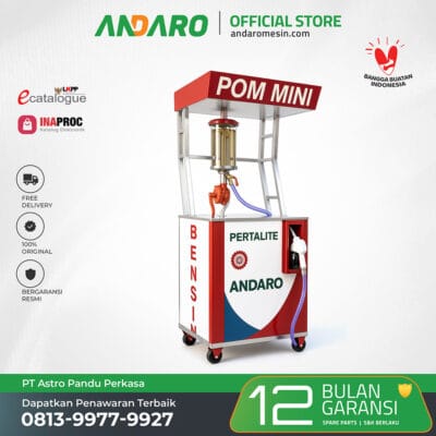 Mesin Pom Mini Manual | Pompa Bensin Singel Nozzle
